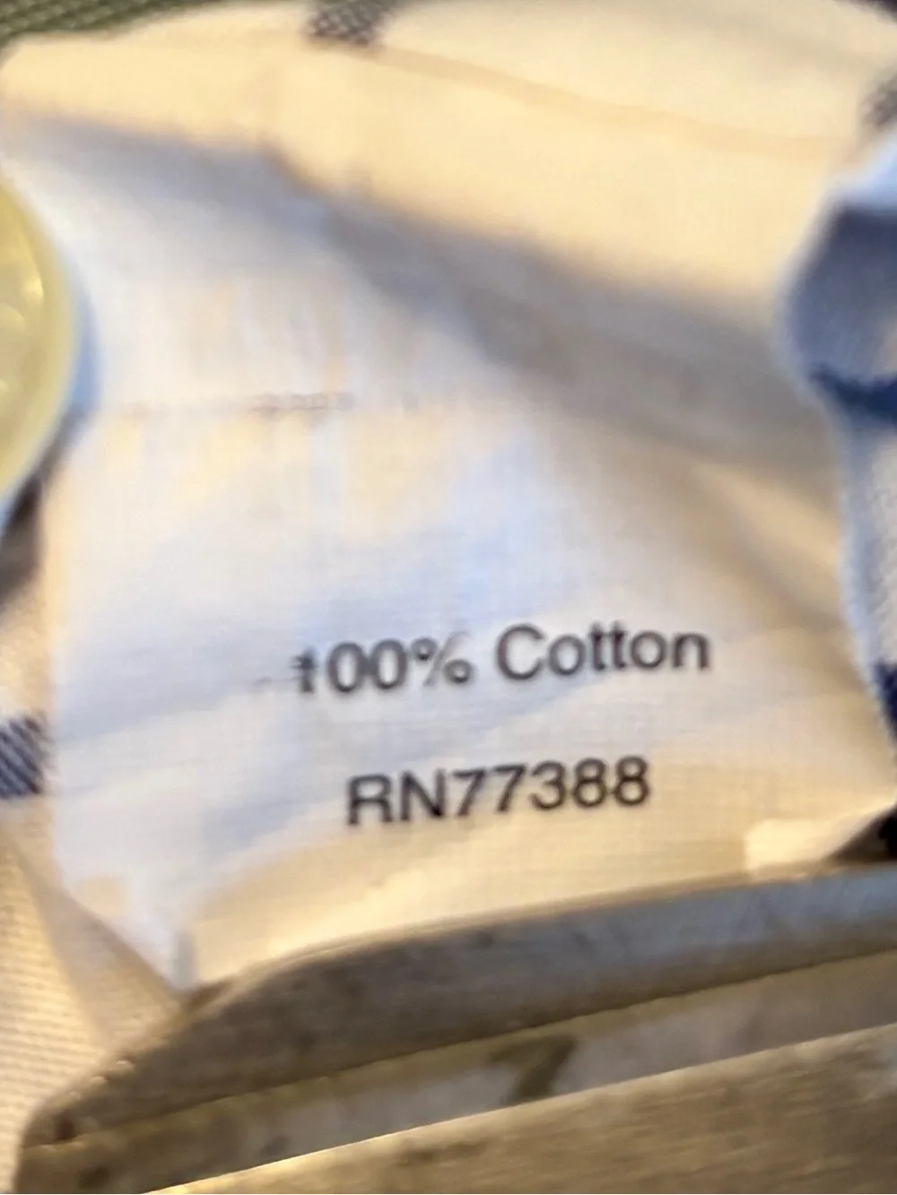 Men's J Crew 100% Cotton White & Navy Large Check Button-Up Shirt - Size XS